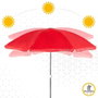 Sombrilla Aktive 180 x 193 x 180 cm 180 x 180 x 180 cm 180 x 196 x 180 cm (12 Unidades)