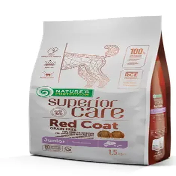 Nature's Protection Red Dog Puppy Small Salmón sin cereales 1,5kg Nature's Protection Red Dog Puppy Small Salmón sin cereales 1,5kg