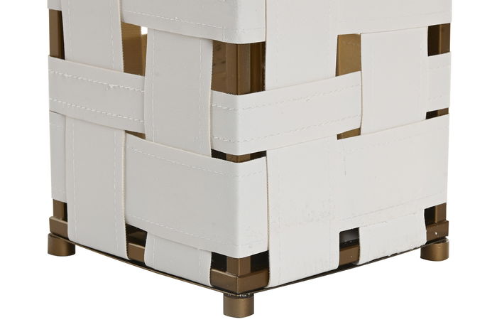 DKD Home Decor Lámpara Sobremesa Blanco Crudo 33 x 83 x 48 cm