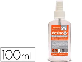 Desinclor Solución 2% Alcohólica, Antiséptico y Fungicida con Clorhexidina, Bote 100 ml