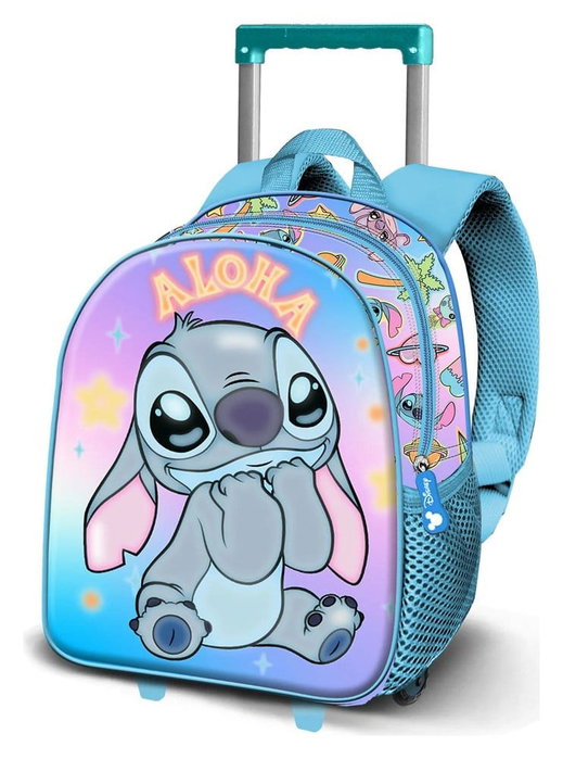 Karactermania Mochila con Ruedas 3D Lilo y Stitch Azul