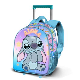 Karactermania Mochila con Ruedas 3D Lilo y Stitch Azul