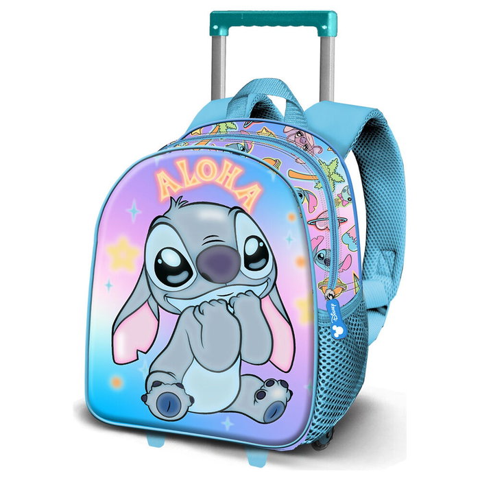 Karactermania Mochila con Ruedas 3D Lilo y Stitch Azul
