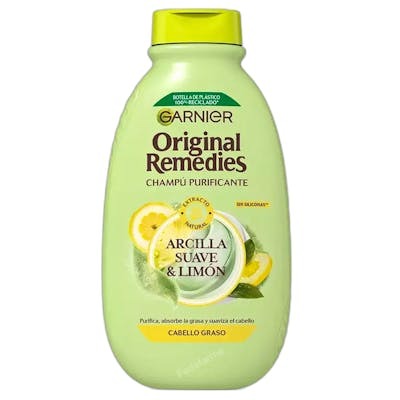 Garnier Original Remedies Champú Arcilla Suave y Limón 400 ml