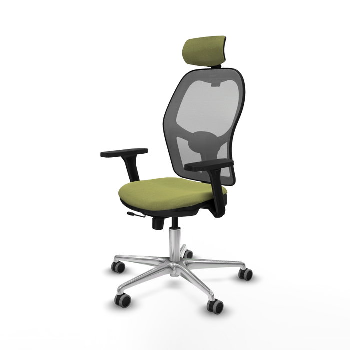 PIQUERAS Y CRESPO Silla de oficina Jorquera con mecanismo Sincro/Traslack, Verde oliva y Gris PIQUERAS Y CRESPO Silla de oficina Jorquera con mecanismo Sincro/Traslack, Verde oliva y Gris