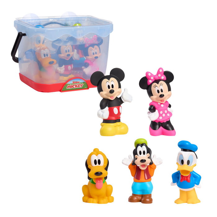 JUST PLAY Set de 5 figuras baño Mickey and Friends Disney