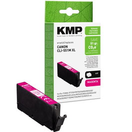KMP Cartucho de tinta Magenta compatible con Canon CLI-551 M XL 6445B001