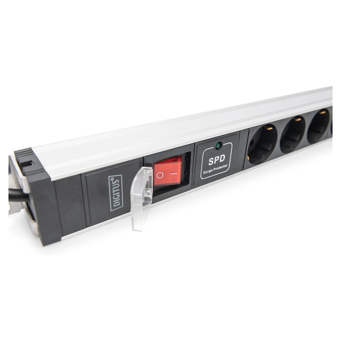 Digitus PDU DN-95435 con 12 salidas Schuko 16A y protección contra sobretensiones