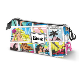 Karactermania Estuche Portatodo Triple Barbie Comic Multicolor