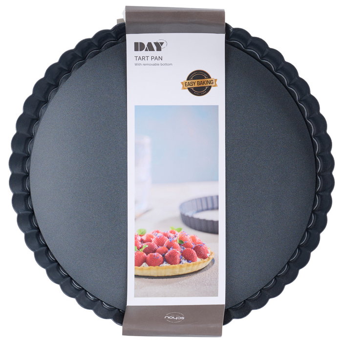 Day Molde Tarta Desmontable Gris Acero Carbonico Antiadherente Diametro 25 cm Day Molde Tarta Desmontable Gris Acero Carbonico Antiadherente Diametro 25 cm