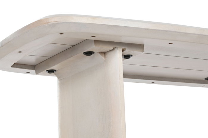 DKD Home Decor Consola Mango Blanco 152x45x76
