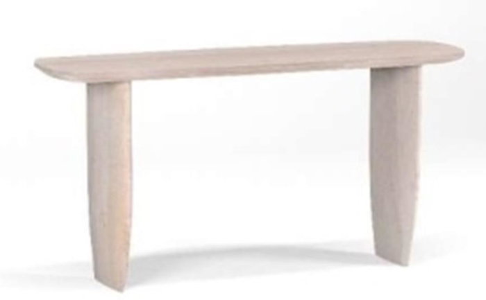DKD Home Decor Consola Mango Blanco 152x45x76