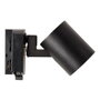 Lumiastra Foco Carril Monofásico 1xGU10 Negro Sin Bombilla Orientable
