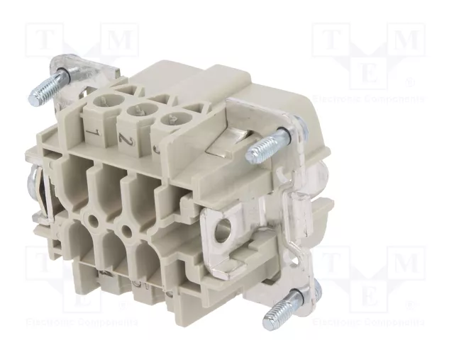 WIELAND Conector HDC macho tamaño 6 para panel