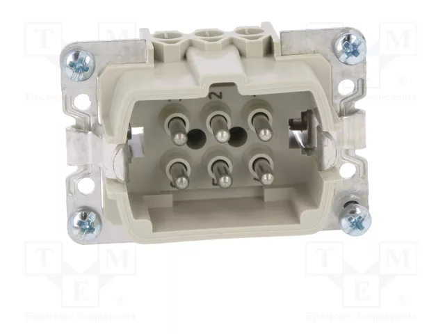 WIELAND Conector HDC macho tamaño 6 para panel