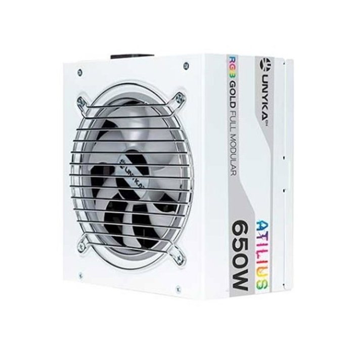 Unykach Atilius White Gaming 650W ATX Modular Blanco Unykach Atilius White Gaming 650W ATX Modular Blanco