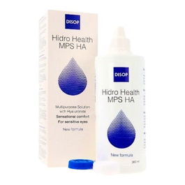 DISOP Hidro Health MPS HA 360ml Solución Única para Lentes de Contacto
