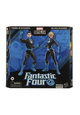 Hasbro Franklin Richards y Valeria Richards Figura 15 cm Fantastic 4 Marvel Legends