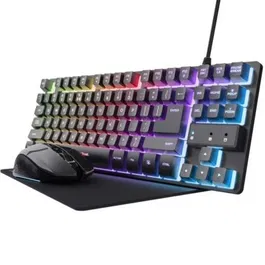 Trust Gaming 25227 Pack Gaming: Teclado RGB + Ratón RGB + Alfombrilla