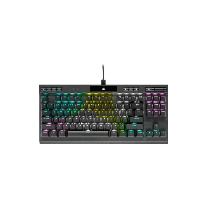 Trust Teclado GXT794 Bundle 3 en 1 - Teclado TKL Retroiluminado Español, Ratón Inalámbrico con Iluminación y Alfombrilla