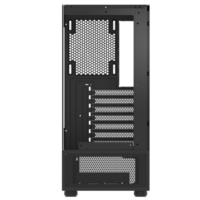 XPG Invader X Mini Midi Tower PC Caja Negro ATX 5 Ventiladores ARGB Ventana Lateral Compacta con Vista Panorámica