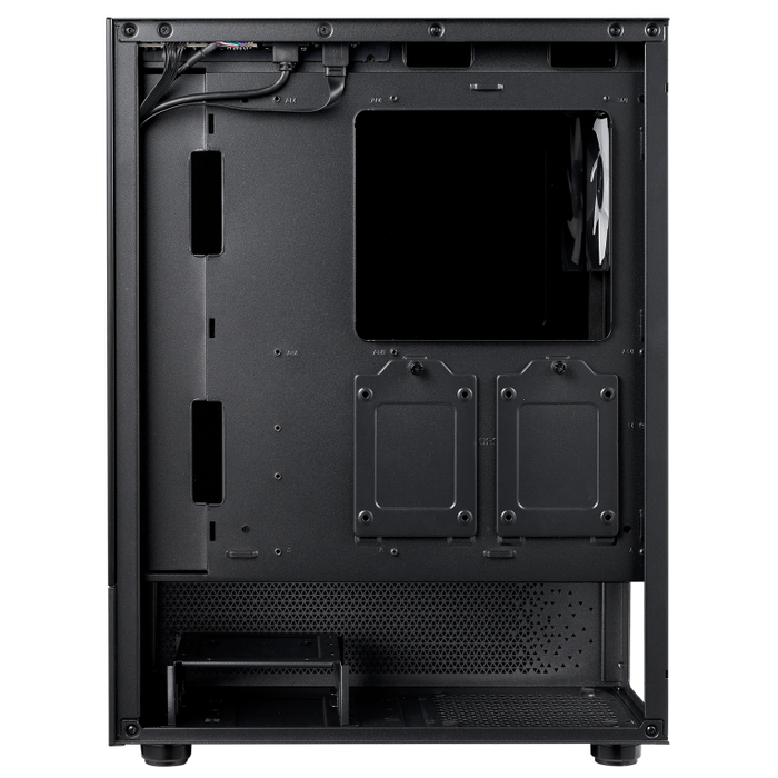 XPG Invader X Mini Midi Tower PC Caja Negro ATX 5 Ventiladores ARGB Ventana Lateral Compacta con Vista Panorámica