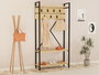 Hanah Home Recibidor Zafiro 90x180x34 cm Perchero con Estantes Almacenamiento Color Zafiro