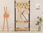 Hanah Home Recibidor Zafiro 90x180x34 cm Perchero con Estantes Almacenamiento Color Zafiro