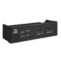 Lian Li BZ-U07B Panel Multifuncional de 5,25 Pulgadas con USB y eSATA