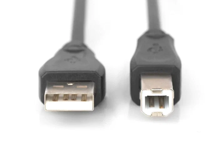 Digitus Cable de Conexión USB 2.0 Tipo A a B 0,5 m Negro