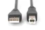 Digitus Cable de Conexión USB 2.0 Tipo A a B 0,5 m Negro