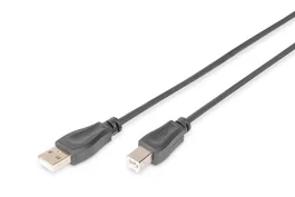 Digitus Cable de Conexión USB 2.0 Tipo A a B 0,5 m Negro