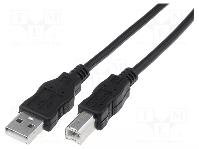 Digitus Cable de conexión USB-A a USB-B 0,5 m Negro