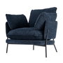 Sillón Azul Tejido-Metal Contract 95 X 80 X 79 cm