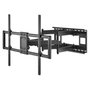 MANHATTAN Soporte TV Pared Articulado FullMotion 60-120" 120kg VESA 200x200 a 900x600 Negro