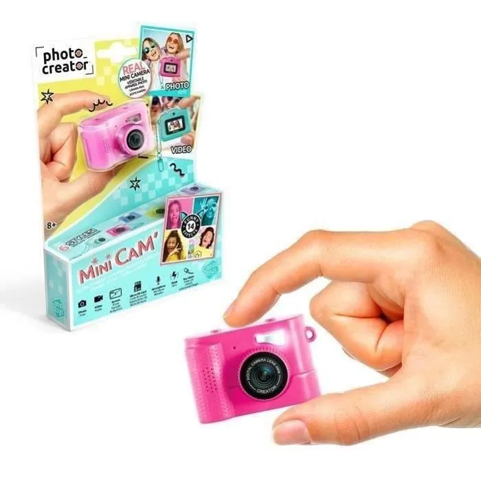 Canal Toys Mini Cámara Digital Photo Creator Compacta con Llavero y Tarjeta SD de 1 GB Incluida CLK 06 Canal Toys Mini Cámara Digital Photo Creator Compacta con Llavero y Tarjeta SD de 1 GB Incluida CLK 06