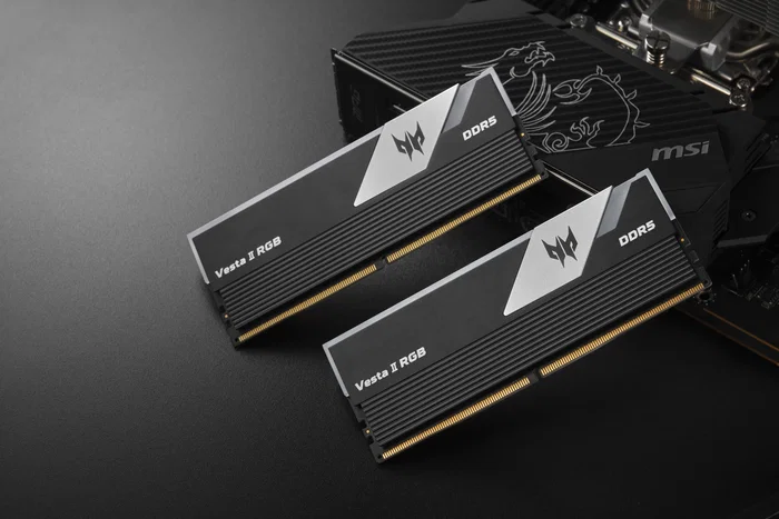 Acer Predator Vesta II DDR5 32 GB (2x16 GB) 6000 MT/s RGB Negro Acer Predator Vesta II DDR5 32 GB (2x16 GB) 6000 MT/s RGB Negro