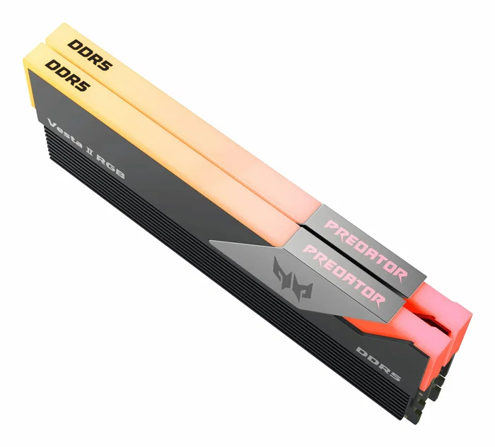 Acer Predator Vesta II DDR5 32 GB (2x16 GB) 6000 MT/s RGB Negro Acer Predator Vesta II DDR5 32 GB (2x16 GB) 6000 MT/s RGB Negro