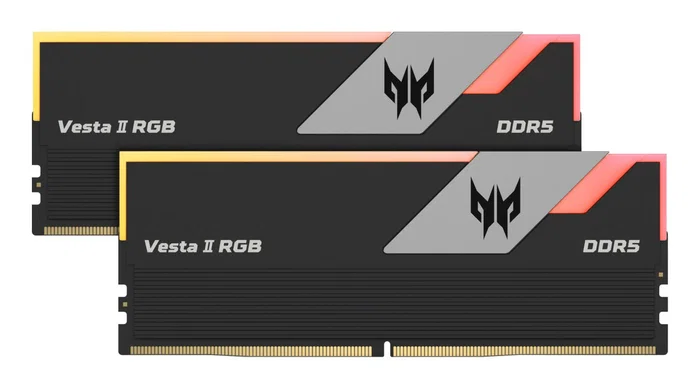 Acer Predator Vesta II DDR5 32 GB (2x16 GB) 6000 MT/s RGB Negro Acer Predator Vesta II DDR5 32 GB (2x16 GB) 6000 MT/s RGB Negro