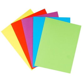 Exacompta Paquete de 25 subcarpetas Rock's doble bolsillo A4 colores surtidos