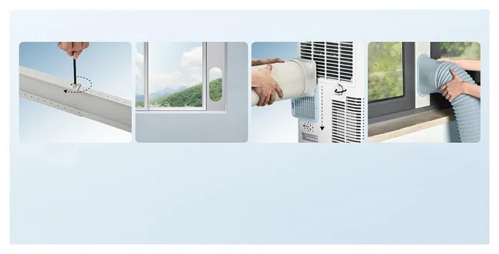 Euhomy PAC006 Aire acondicionado portátil 12000 BTU 4 en 1 blanco