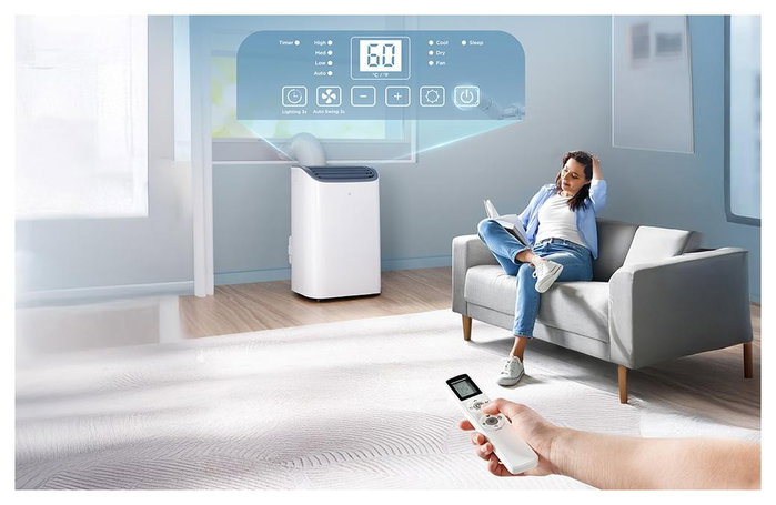Euhomy PAC006 Aire acondicionado portátil 12000 BTU 4 en 1 blanco