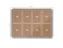 Nobo Vitrina de anuncios premium plus de corcho con cerradura y puerta de cristal, tamaño 8xA4, marco de aluminio