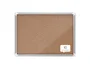 Nobo Vitrina de anuncios premium plus de corcho con cerradura y puerta de cristal, tamaño 8xA4, marco de aluminio