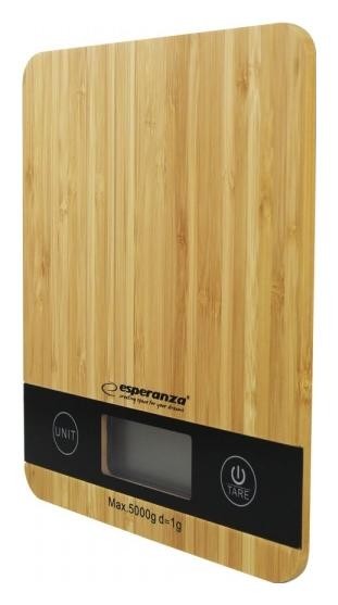Esperanza Bamboo EKS005 Báscula de Cocina Marrón