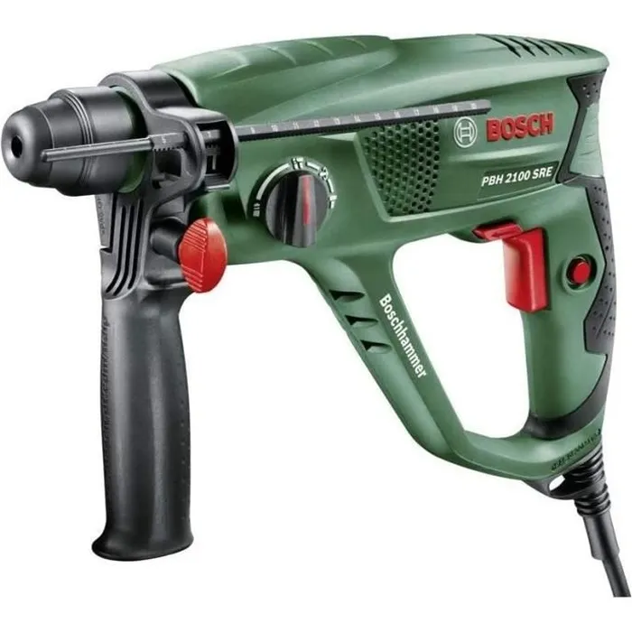 Bosch Taladro Percutor PBH 2100 RE + 2 Taladros + 2 Cinceles Bosch Taladro Percutor PBH 2100 RE + 2 Taladros + 2 Cinceles