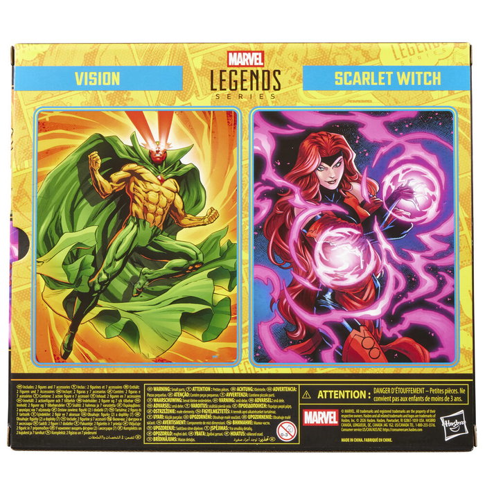 Hasbro Marvel Legends Pack de 2 Figuras Visión & Bruja Escarlata 15 cm