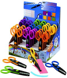 Tijeras Faibo Dentada 13 Cm Surtido Expositor De 24