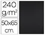 Liderpapel Cartulina 50x65 cm Negro 240g/m2 para Dibujo y Manualidades