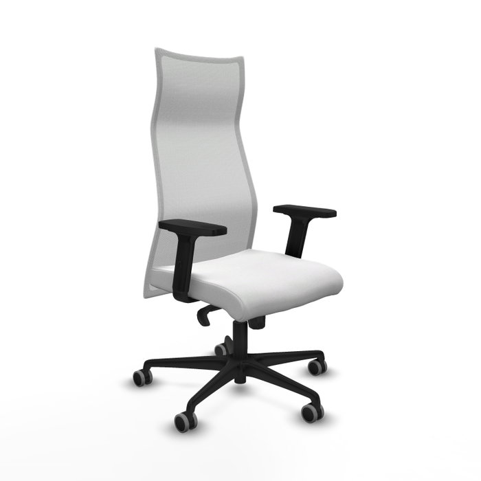 PIQUERAS Y CRESPO Sillón Albacete con mecanismo Sincro, Tela Blanca, Brazos 2D PIQUERAS Y CRESPO Sillón Albacete con mecanismo Sincro, Tela Blanca, Brazos 2D